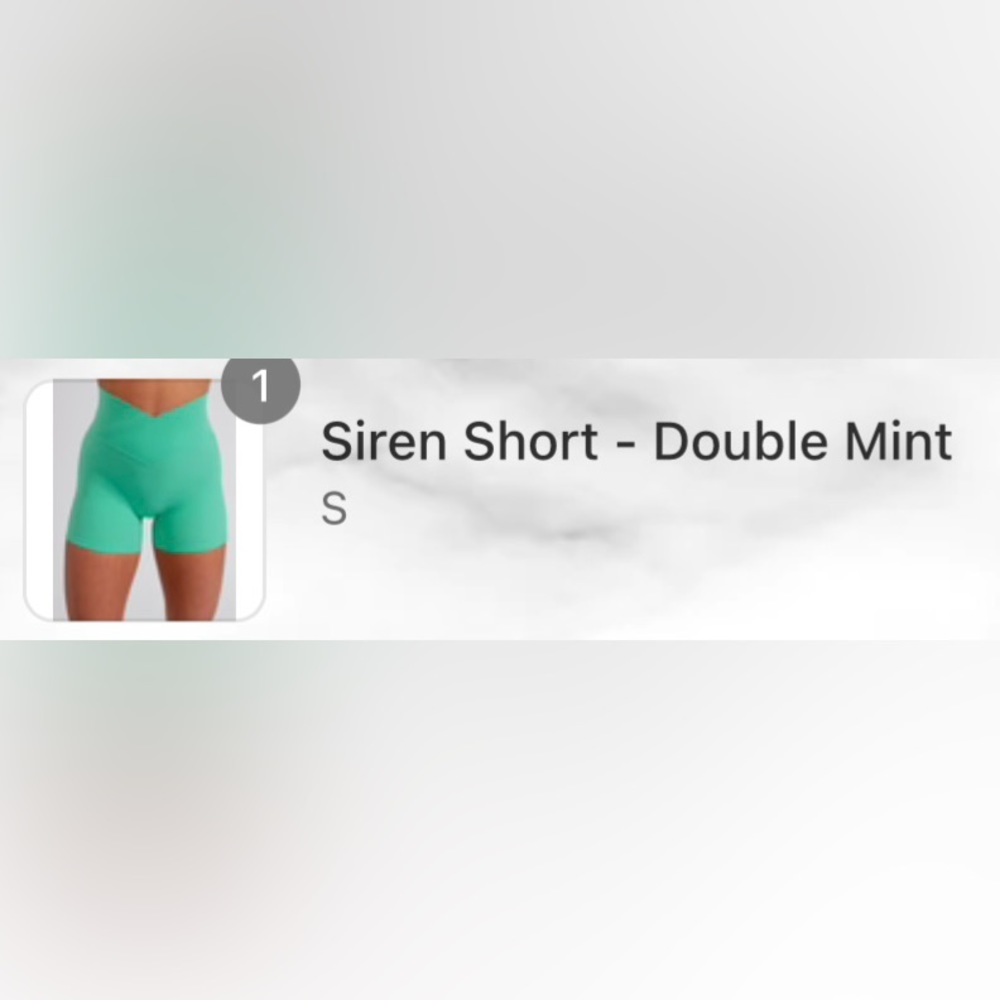 Buffbunny Siren Short in Double Mint - candy rush collection